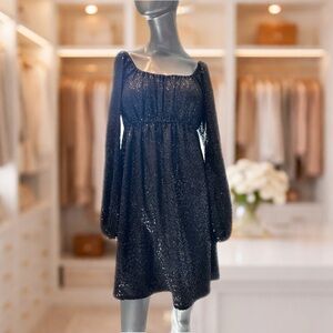Betsey Johnson Black Sequin Dress Size Small